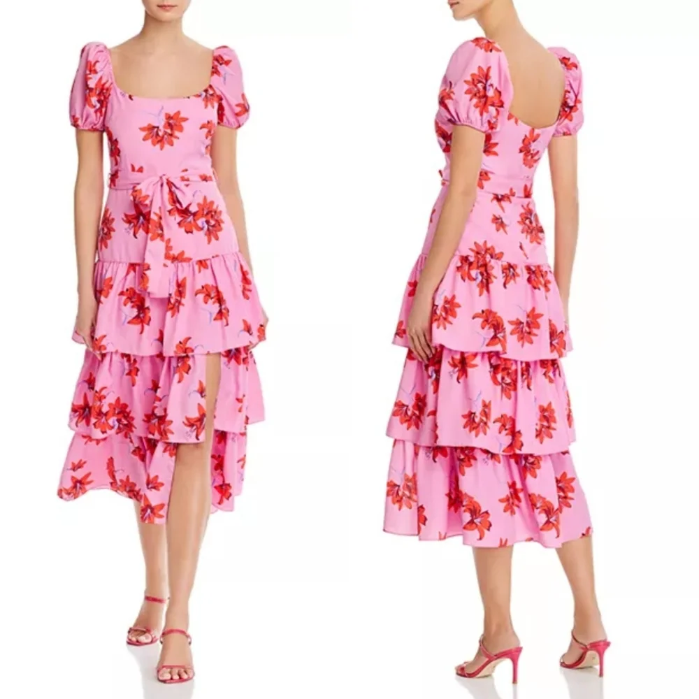 Likely Pink Floral Lottie Midi Dress - Picture 3 of 12